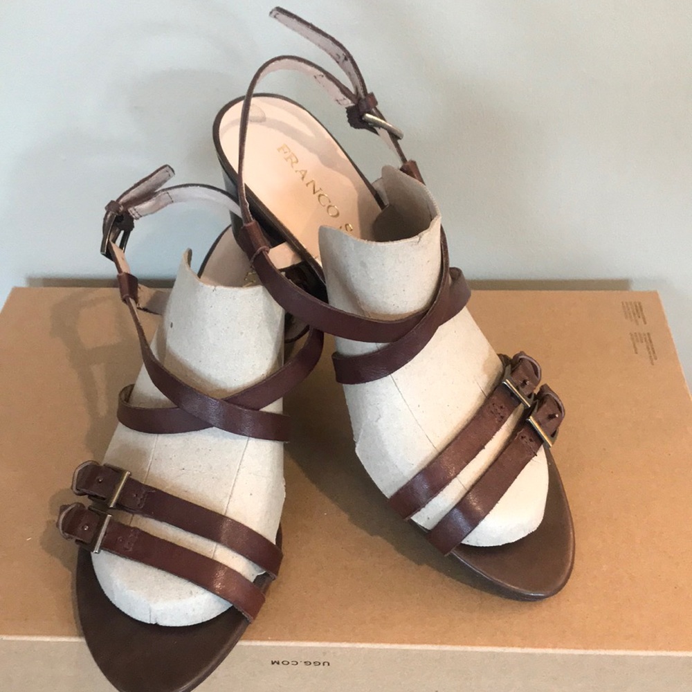 Franco Sarto leather sandals size 7
